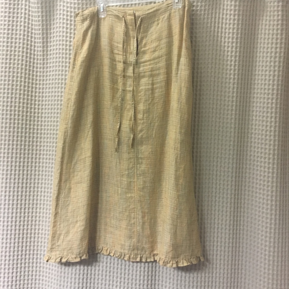 Long linen skirt